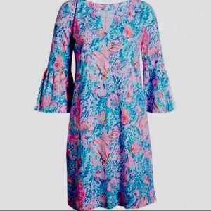 Lilly Pulitzer Tosha dress in Treasure Trove pattern,  women’s Large, NWT